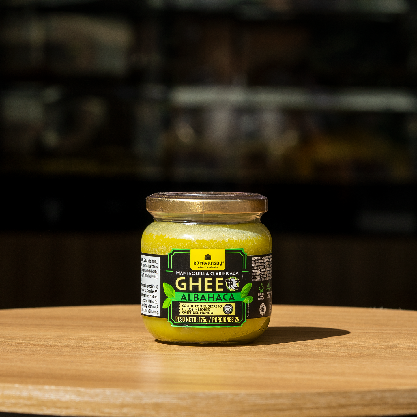 Mantequilla Clarificada Ghee con Albahaca