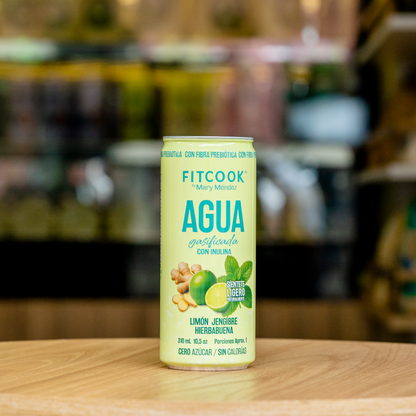 Agua Gasificada Limón Jengibre Hierbabuena
