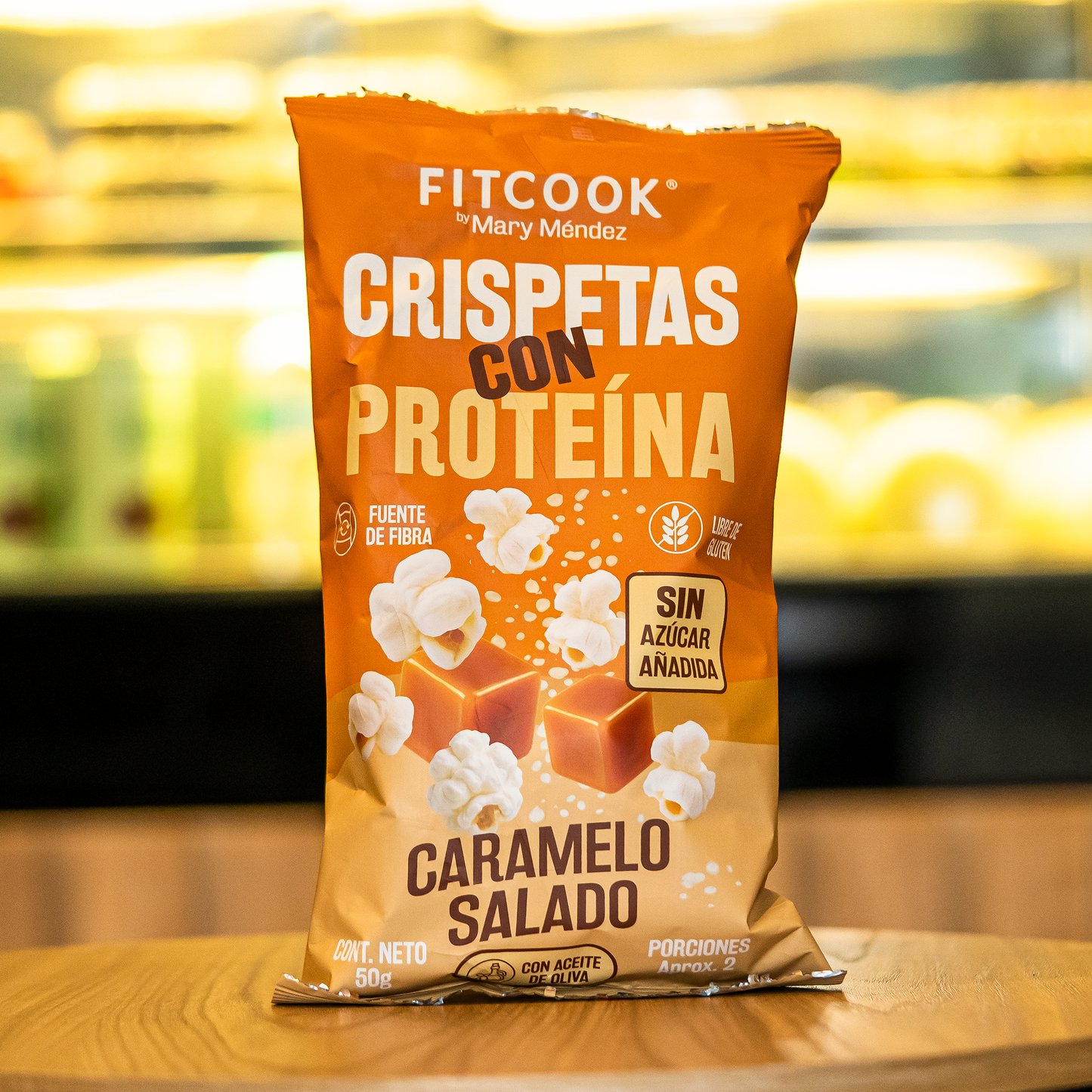 Crispetas con Proteína Caramelo Salado