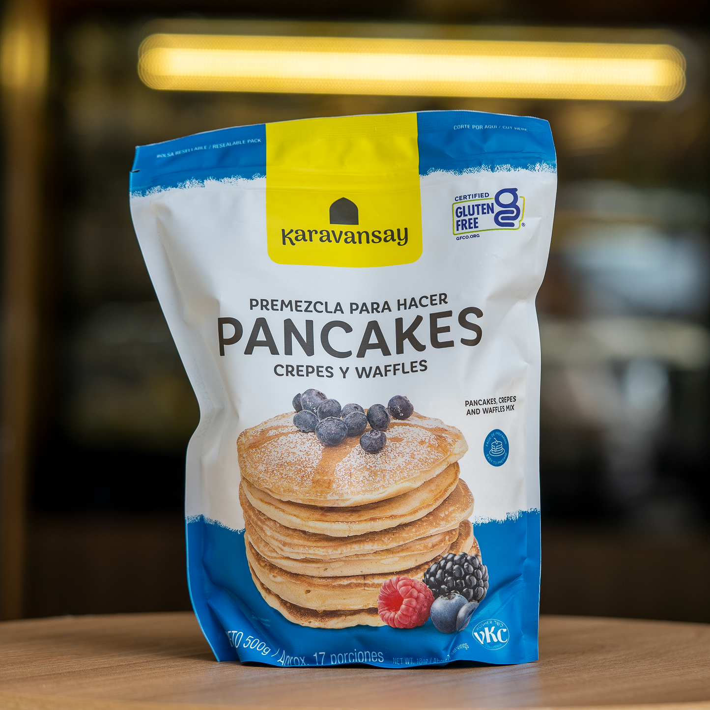 Premezcla de Pancakes, Crepes y Waffles Sin Azúcar y Sin Gluten