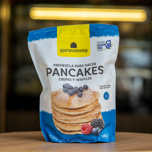 Premezcla de Pancakes, Crepes y Waffles Sin Azúcar y Sin Gluten